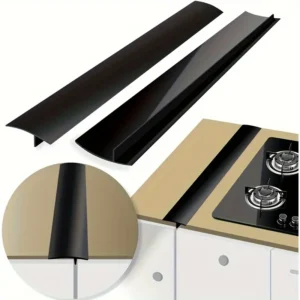 2 Pieces Kitchen Stove Gap Covers - Silicone Gap Filler for 21 Inch Stove, Protects and Seals Kitchen Countertops