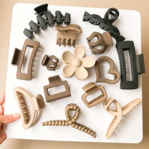 10pcs Assorted Hair Claw Clips for Girls