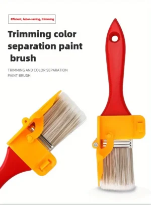 Dual-Tone Trimming Paint Brush with Wooden Handle