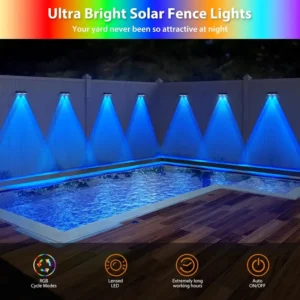 4/2 Pack Solar Fence Lights