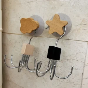 1/2-Pack 6-Prong Hook 360-Degree Rotating Multifunctional Scarf and Hat Organizer Space-Saving Closet Hanger