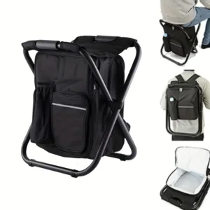 3-in-1 Cooler Backpack With Folding Stool