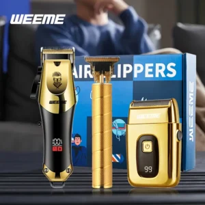 WEEME 810/T9/WM-306 Men's Electric Hair Clipper and Shaver Three-Piece Set