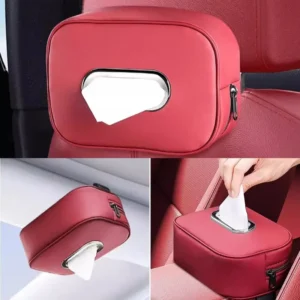 Car Tissue Box with Lanyard Holder