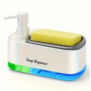 Built-in Kitchen Dish Soap Dispenser with Sponge Holder