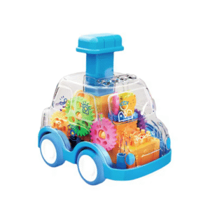 Random colour Price Cute Colorful Plastic Press and Go Gear Car Toy for Children