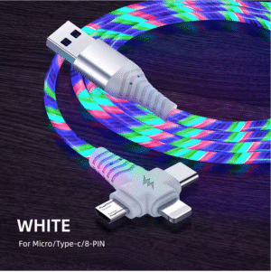 1M 2M Flow Luminous Usb Cable for phone