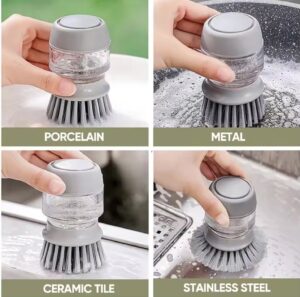 Soap Dispenser with Dish Brush